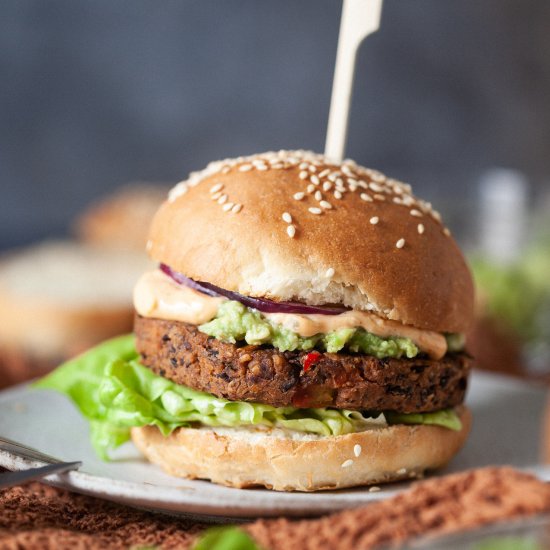 Vegan Black Bean Burgers