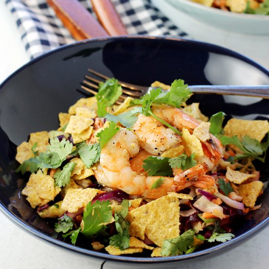 Summer Slaw with Hot Honey Shrimp