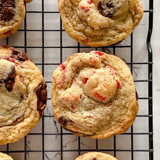 Strawberry Chocolate Chip Cookies