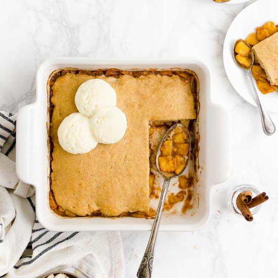 Ultimate Healthy Peach Cobbler