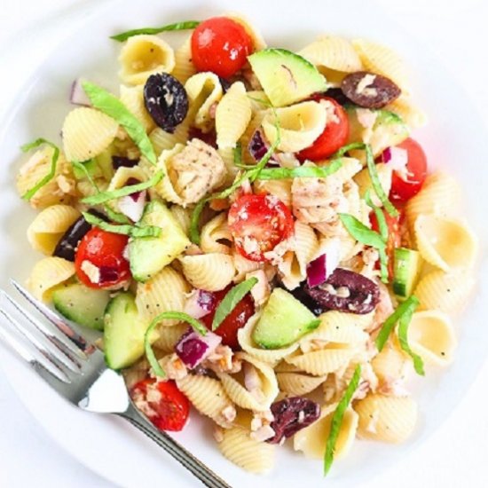 mediterranean tuna pasta salad