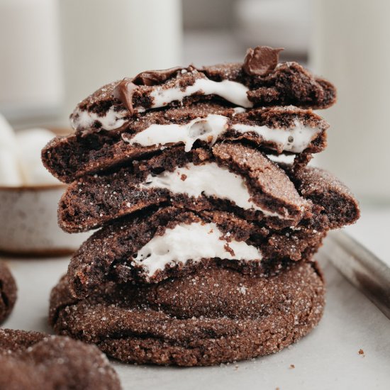 Chocolate Marshmallow Cookies