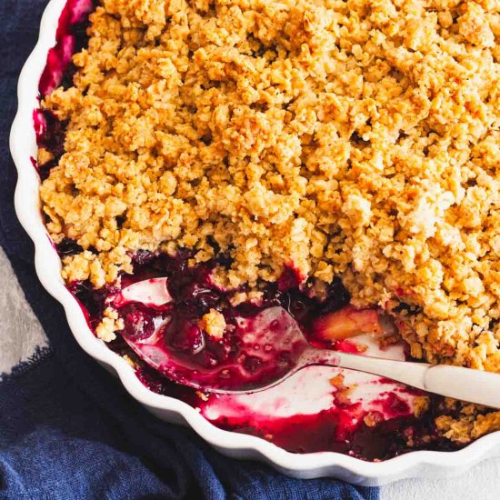 Blueberry Apple Crumble