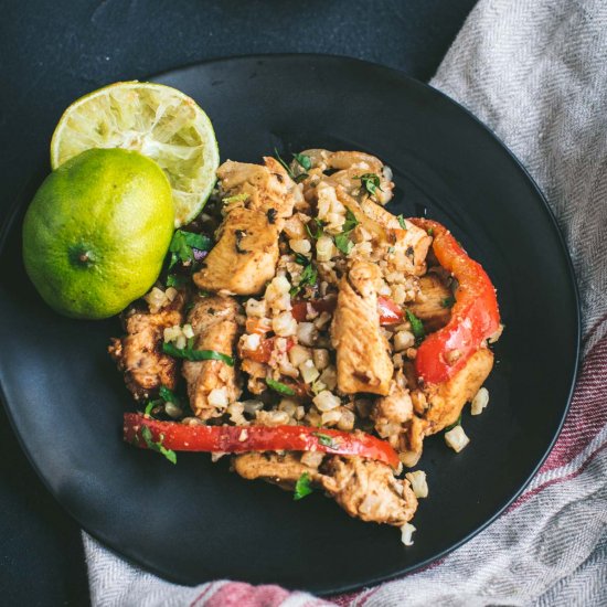 Keto Cuban Chicken with Cauli Rice