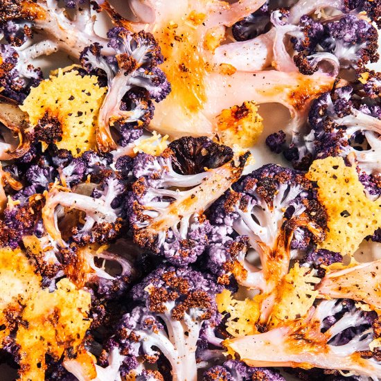 Roasted Purple Cauliflower