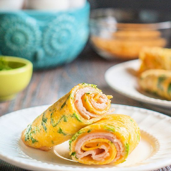 Keto Egg Wrap with Turkey & Cheese