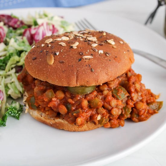 Vegan Lentil Sloppy Joes