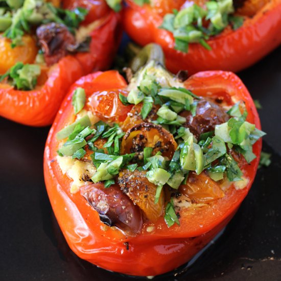 Baked peppers with a surprise