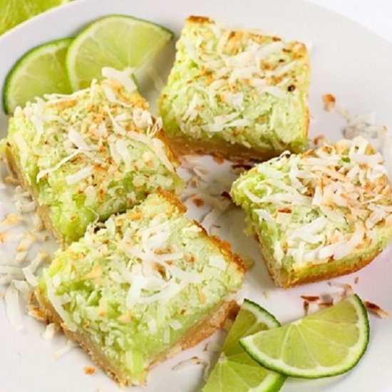 easy coconut lime bars