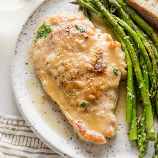 Chicken in White Wine Sauce