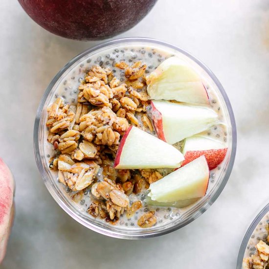 Peach Chia Seed Pudding