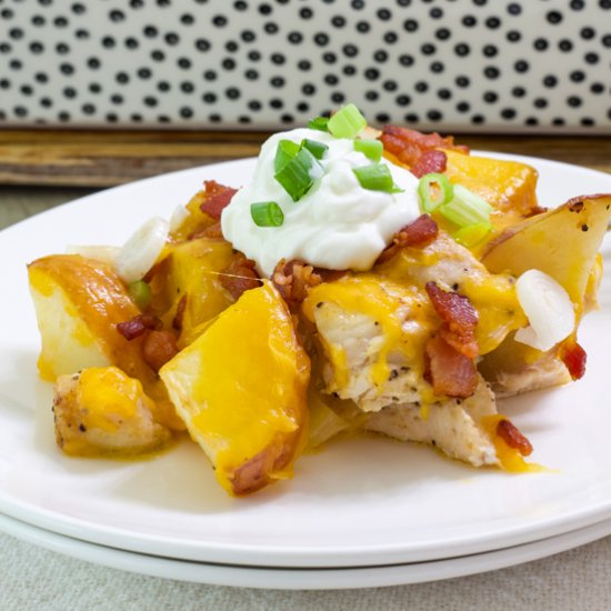 Loaded Potato & Chicken caserole