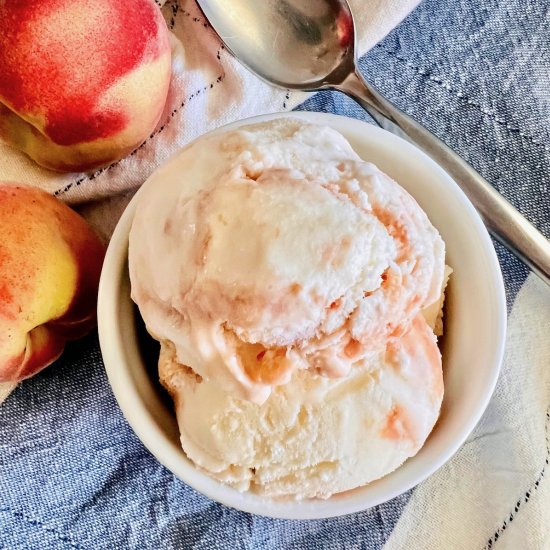 Peaches & Cream Ice Cream