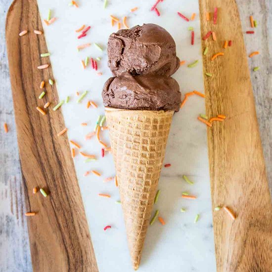 Homemade Chocolate Frozen Yogurt