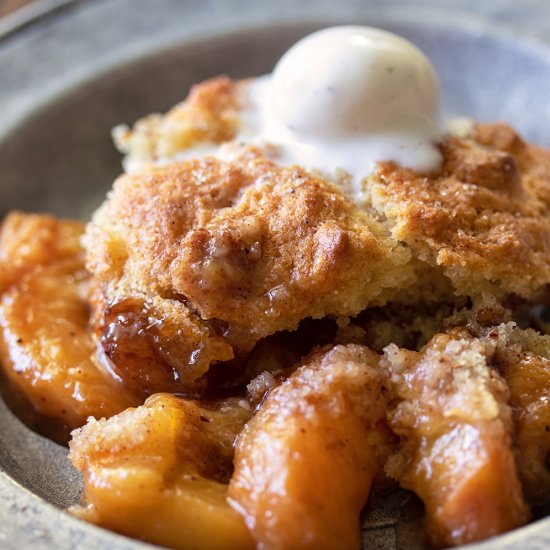 Brown Butter Peach Cobbler