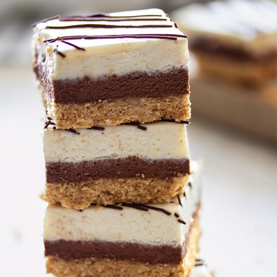 Chocolate and Cheesecake Squares