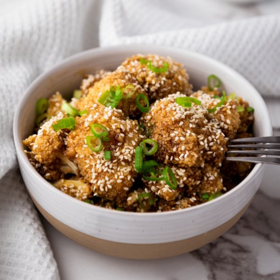 Air Fryer Teriyaki Cauliflower