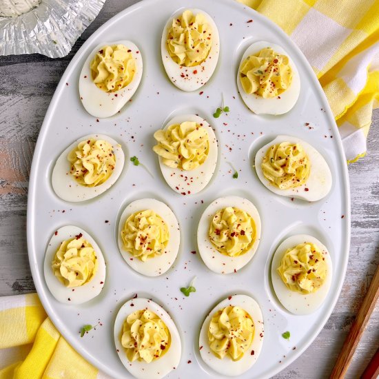 Boursin Deviled Eggs