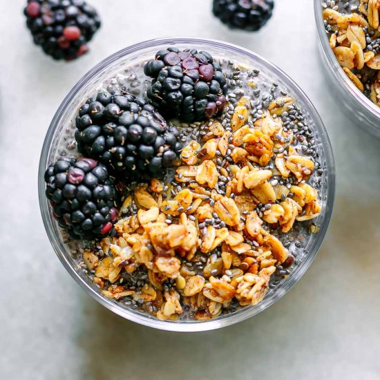 Blackberry Chia Seed Pudding