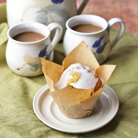 Rhubarb and Ginger Muffins