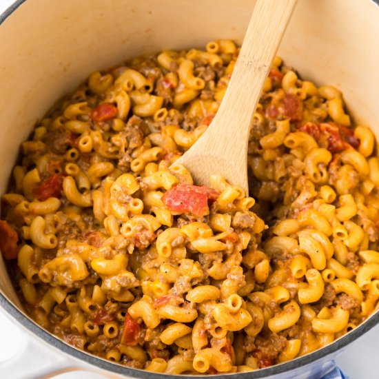 One Pot Cheeseburger Pasta