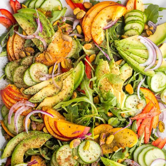 Nectarine Salad with Arugula