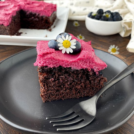 Blueberry Chocolate Cake