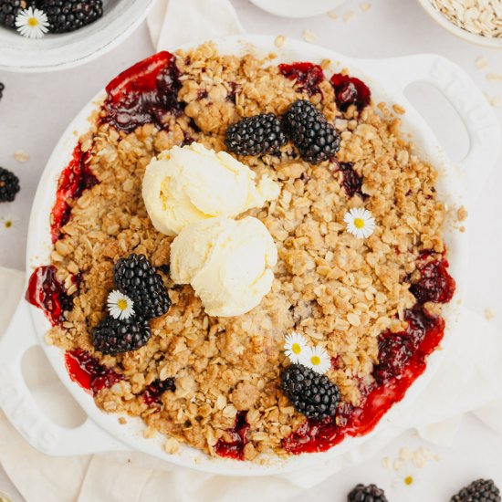 Blackberry Apple Crumble