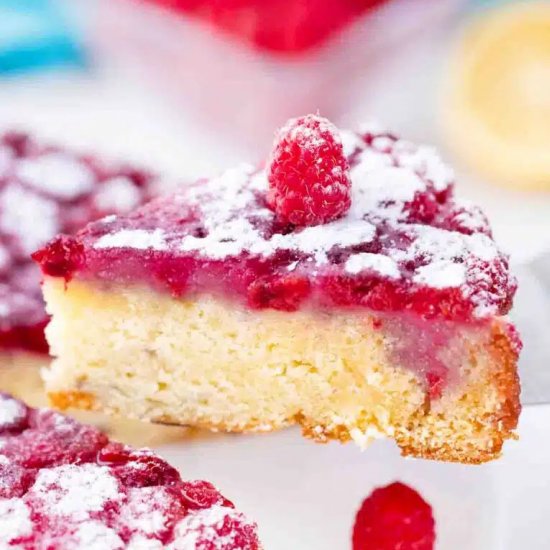 Raspberry Upside Down Cake