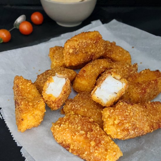 Crispy Dorito Fish Nuggets