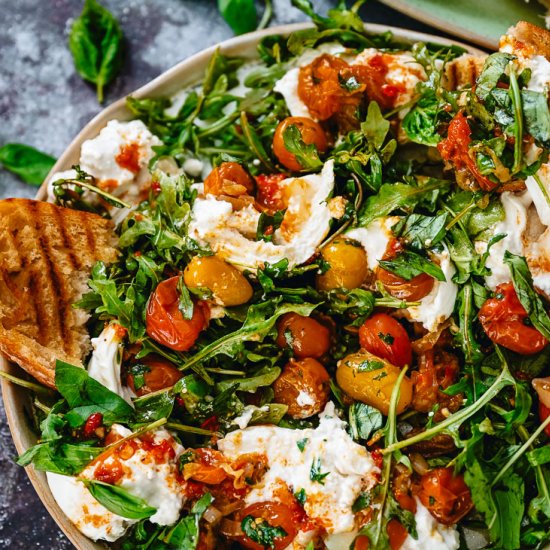 Roasted Tomato Burrata Salad