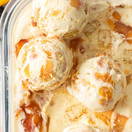 Peach Cobbler Ice Cream