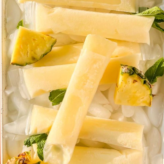 Piña Colada Popsicles