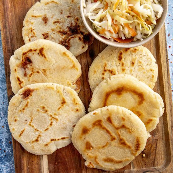 Pupusas (Salvadoran Corn Cakes)