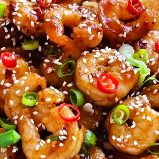 Chili Garlic Prawns