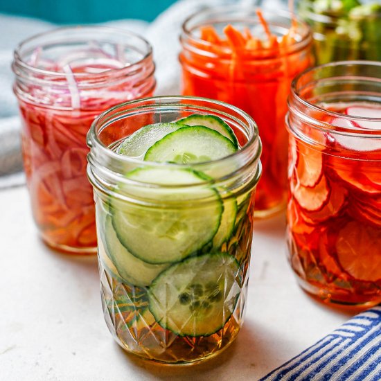 Quick pickled vegetables