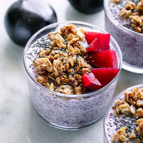 Plum Chia Seed Pudding