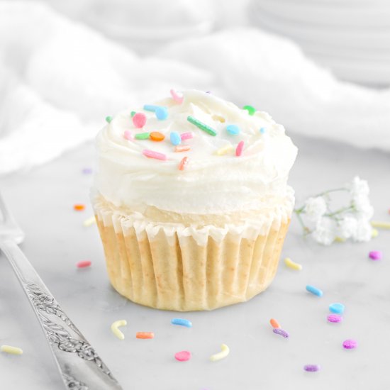 Single Serve Vanilla Cupcake