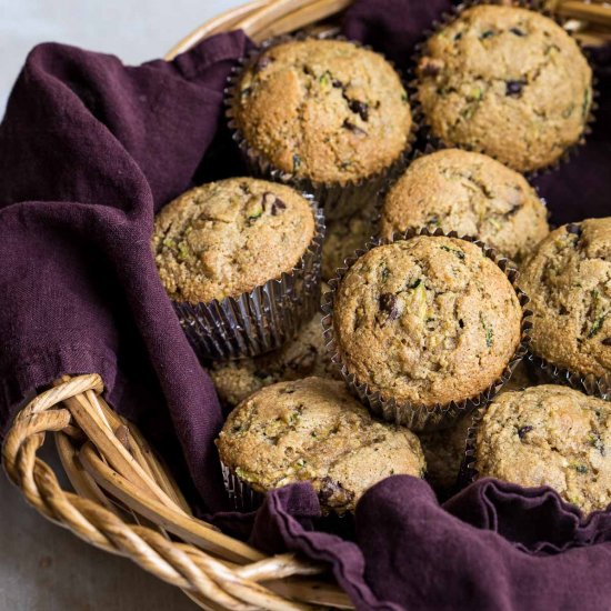 Almond Flour Zucchini Muffins