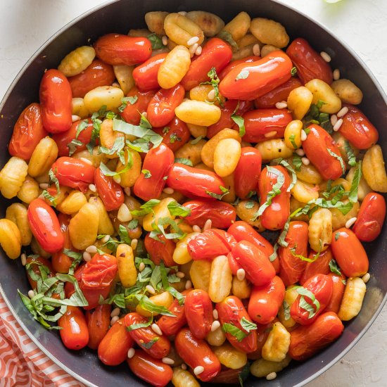 Pan Fried Gnocchi and Tomatoes