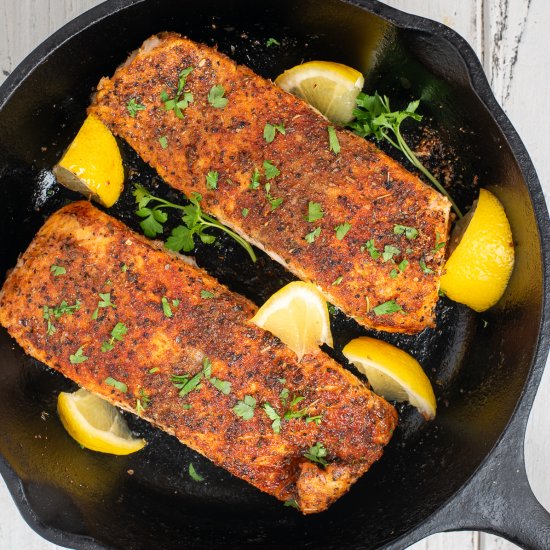 Blackened Baked Salmon