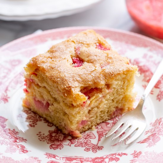 Easy Rhubarb Cake