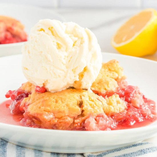 Fresh Strawberry Cobbler