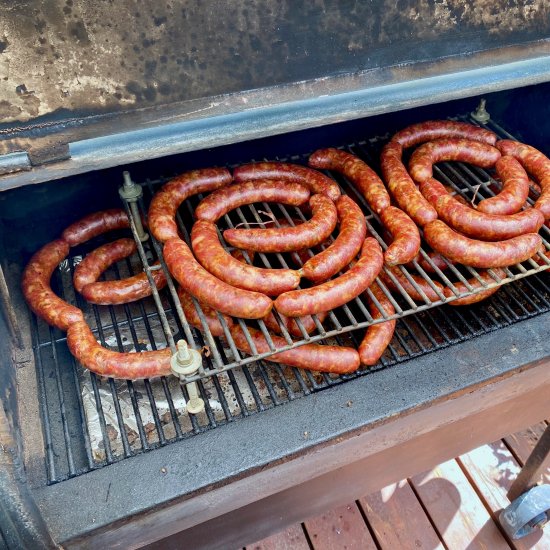 Cheese and Green Chile Sausage