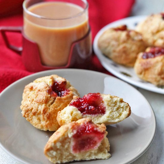 Air Fryer Raspberry Buns