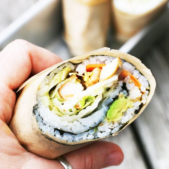 Chicken Sushi Burritos