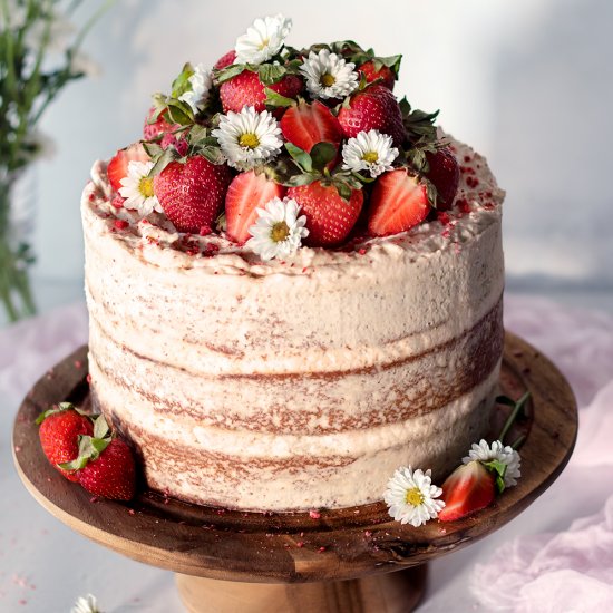 Strawberry Mascarpone Cake