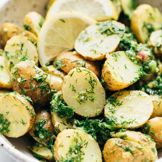 Healthy Lemon Dill Potato Salad