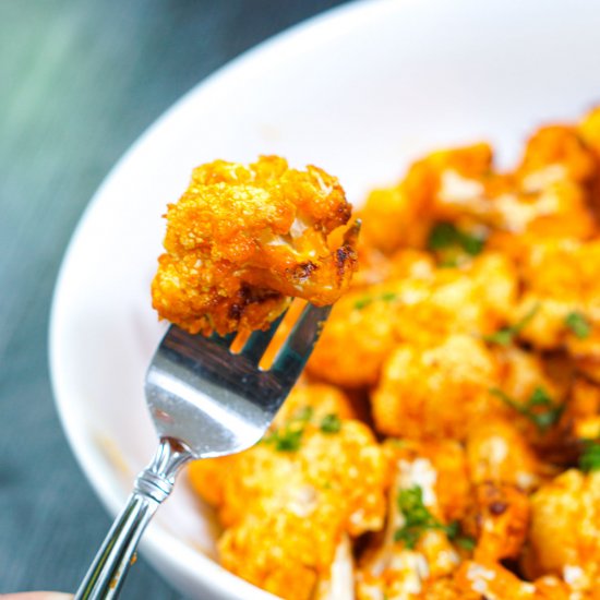 Air Fryer Keto Buffalo Cauliflower