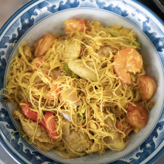 Curry flavored rice vermicelli